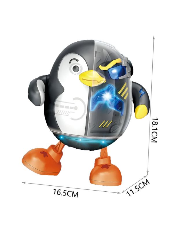Robo Penguin – 360° Rotating Light & Music Electric Dancing Penguin Toy For Kids - MS14843.