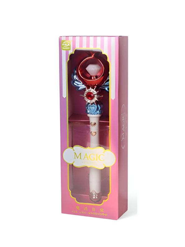 Wishweaver – Glowing Magic Wand for Princess Cosplay – Pink Fairy Stick for Girls - MS12322.