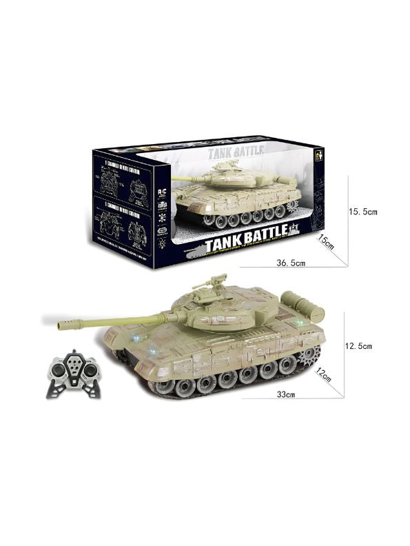 Light Green - Glorryearst RC Tank – 9-Channel Remote Control Military Battle Tank Toy – Realistic Combat Action & High-Performance Features - NX13363.