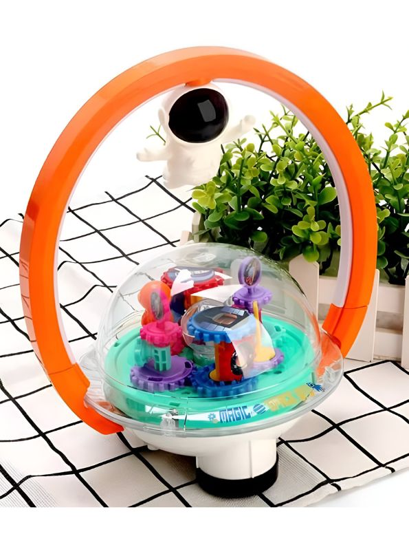 Orange - Suspended Astronaut - Star Impex Magnetic Suspension Light Ball | Electric Dream Gear Toy - MS11525.