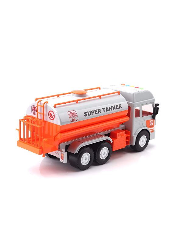 Super Tranker - Friction-Powered Light & Sound Engineering Toy Truck For Kids - NX11036.