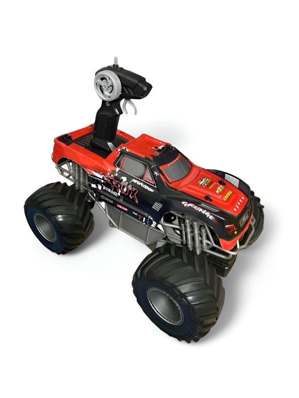 Red - Off-Road Monster Truck Toy – High Speed Remote Control Truck | All Terrain Remote Control Car for Kids & Adults – Powerful, Durable & Rechargeable - MS13630.