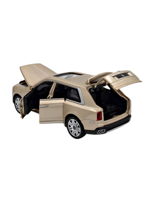 Cream - Rolls-Royce – Cullinan Diecast Metal Pullback Toy Car - Premium Model with Openable Doors – Best Gift for Kids & Collectors - Scale 1:32 - MS14830.