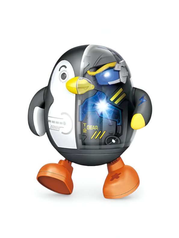 Robo Penguin – 360° Rotating Light & Music Electric Dancing Penguin Toy For Kids - MS14843.