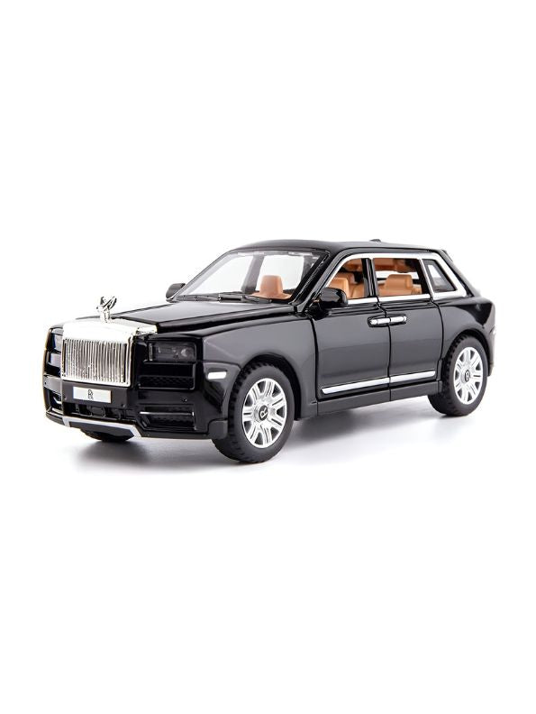 Black - Rolls-Royce – Cullinan Diecast Metal Pullback Toy Car - Premium Model with Openable Doors – Best Gift for Kids & Collectors - Scale 1:28 - MS14830.