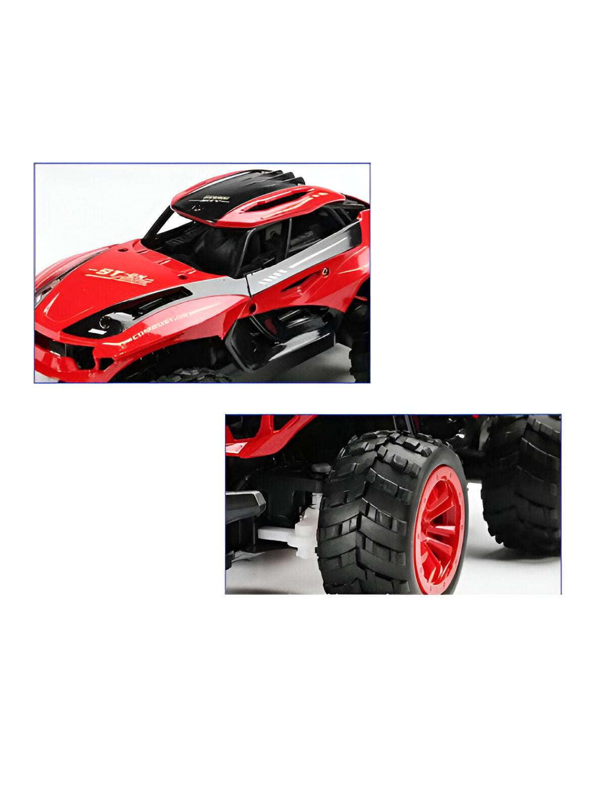 Red -PulseX – Remote Control Car – High-Speed RC Off-Road Monster Truck – Outdoor Hobby Electric Climbing Vehicle Toy & Gift - MS11044.