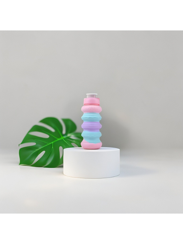 Fun & Unique Collapsible Kids' Water Bottles | Silicone, BPA-Free, and Leak-Proof Travel Sippers for Boys & Girls NOVGBT-9057