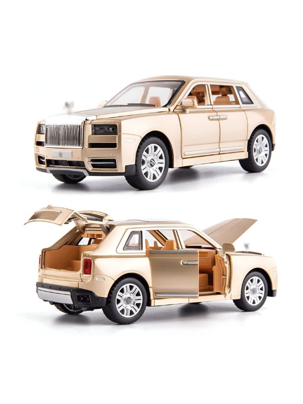 Cream - Rolls-Royce – Cullinan Diecast Metal Pullback Toy Car - Premium Model with Openable Doors – Best Gift for Kids & Collectors - Scale 1:28 - MS14830.