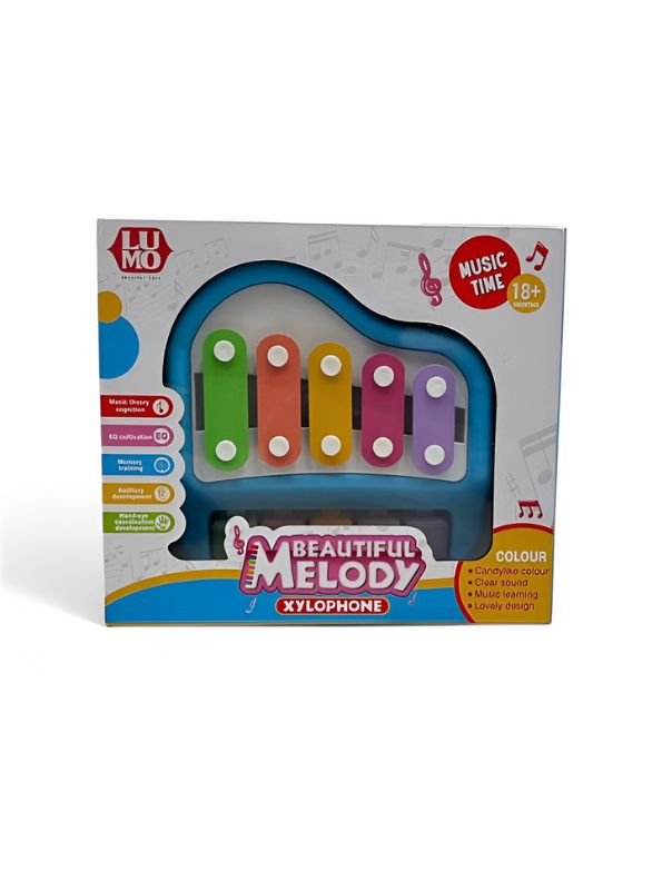 Melody Xylophone – Xylophone for 1-Year-Old Kid | Drums & Percussion Musical Instruments | Hand-Knock Piano Toys – MS10565
