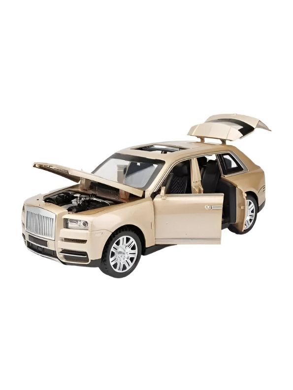 Cream - Rolls-Royce – Cullinan Diecast Metal Pullback Toy Car - Premium Model with Openable Doors – Best Gift for Kids & Collectors - Scale 1:28 - MS14830.