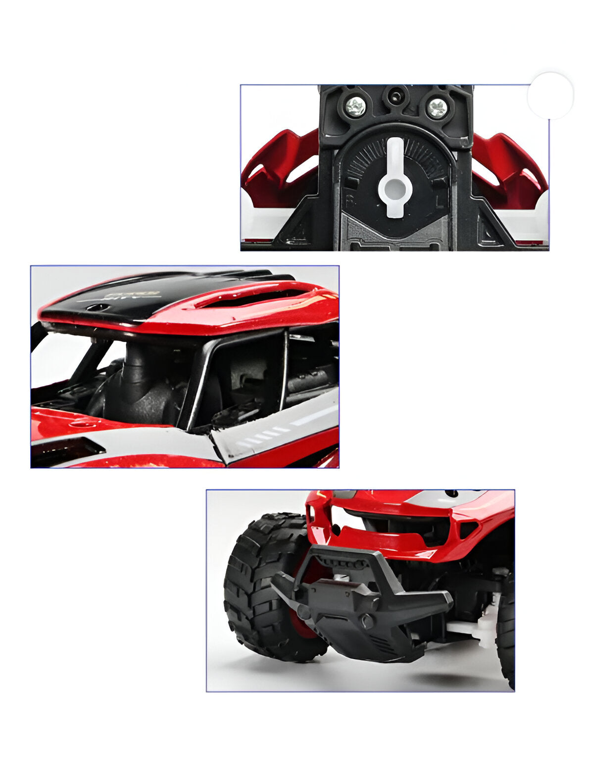 Red -PulseX – Remote Control Car – High-Speed RC Off-Road Monster Truck – Outdoor Hobby Electric Climbing Vehicle Toy & Gift - MS11044.