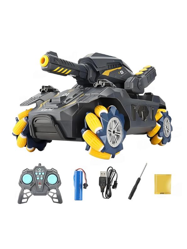 BattleBeast – Remote Control Drift Tank Car Gesture Induction Stunt Armored Vehicle Toy for Kids & Adults – MS13007.