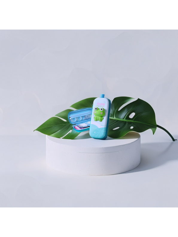 Cute 3D Frog Pencil Case for Kids | Kawaii Hard Shell Stationery Pouch with Zipper and Compartments NOVGBT-2406.