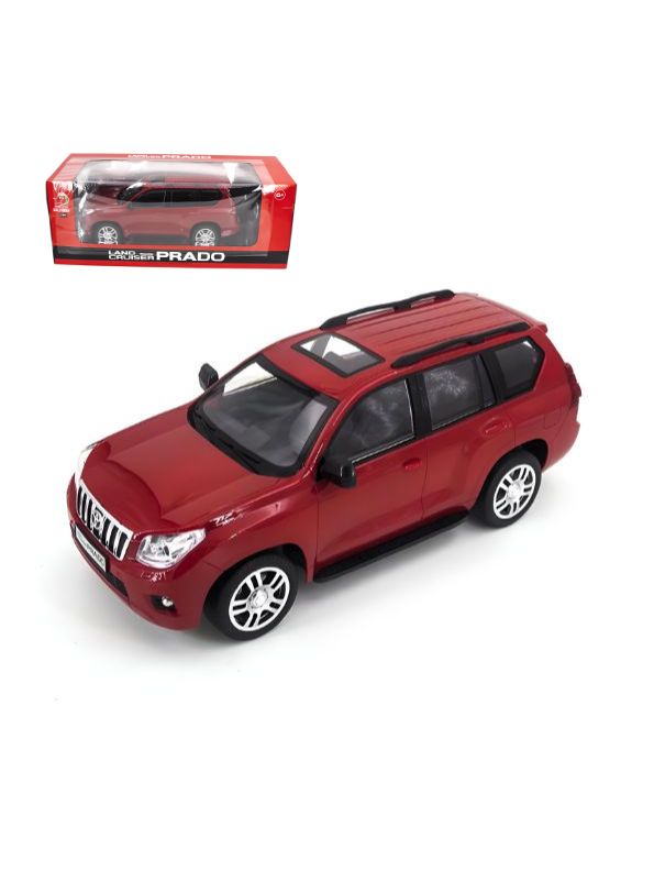 Red - Toyota Land Cruiser Prado – High-Quality Remote Control Toy Car for Kids and Collectors - MS13812.