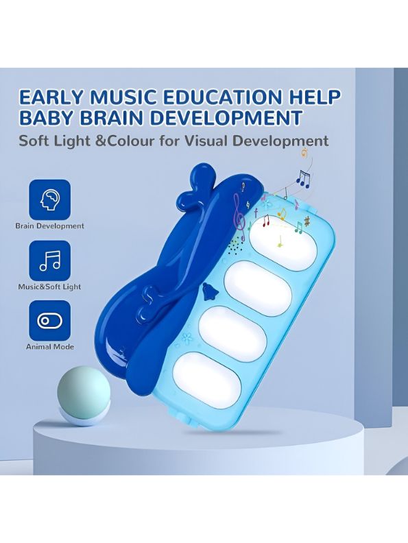 Baby Piano Fitness Rack - Baby Gym Piano Play Mat - Play Mat for Babies & Kids | Crawling Mat with Hanging Rattle Toys - MS14435.