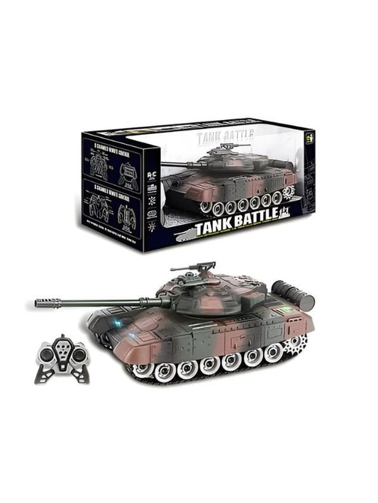 Glorryearst RC Tank – 9-Channel Remote Control Military Battle Tank Toy – Realistic Combat Action & High-Performance Features - NX13363.