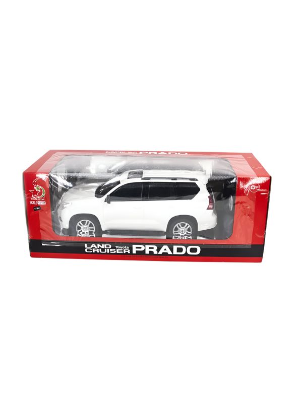 White - Toyota Land Cruiser Prado – High-Quality Remote Control Toy Car for Kids and Collectors - MS13812.