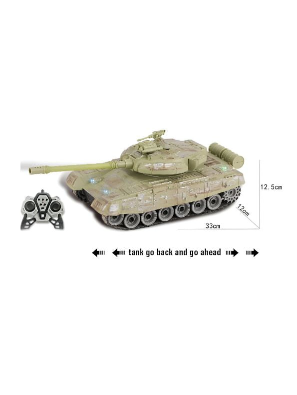 Light Green - Glorryearst RC Tank – 9-Channel Remote Control Military Battle Tank Toy – Realistic Combat Action & High-Performance Features - NX13363.