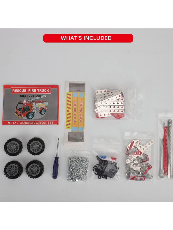 RapidRescue – 292 PCS | 3D DIY Rescue Fire Truck Building Kit for Kids – MD158.