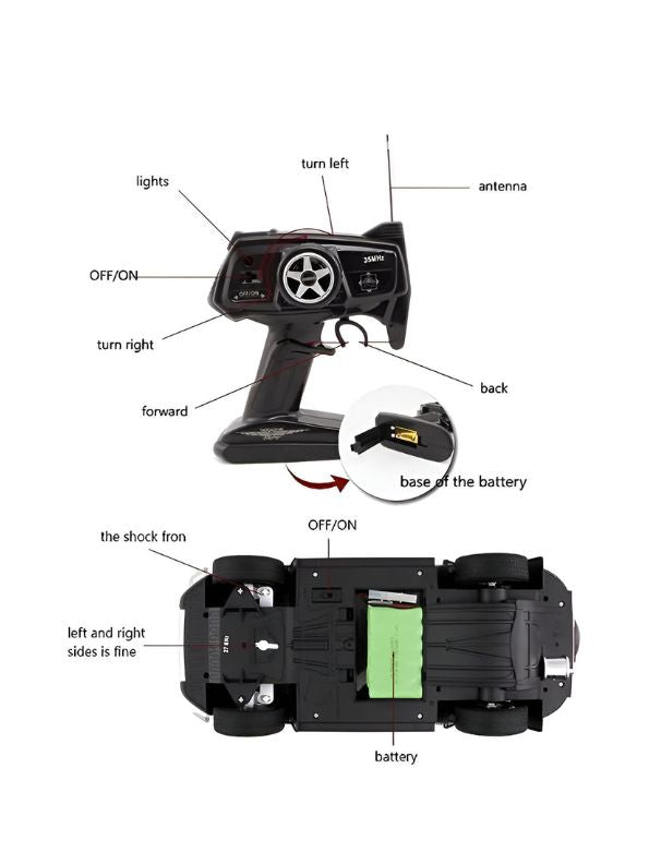 Yellow - Toyota FJ Cruiser - Official RTR Remote Control Car | High-Quality, Large-Scale Model with Intelligent Lighting & 3-Ch 2.4GHz Transmitter for Adults & Kids - MS13724.