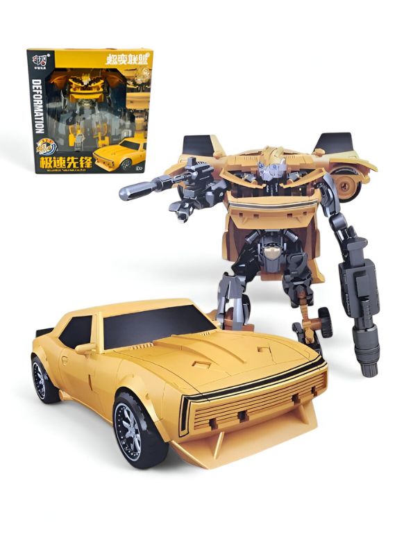 Bumblebee Transforming Toy – 9-Inch Action Figure Converts into Car – For Ages 6 and Up - NX11684.