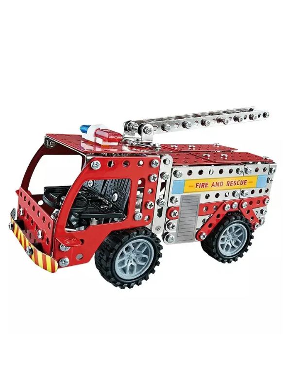 RapidRescue – 292 PCS | 3D DIY Rescue Fire Truck Building Kit for Kids – MD158.