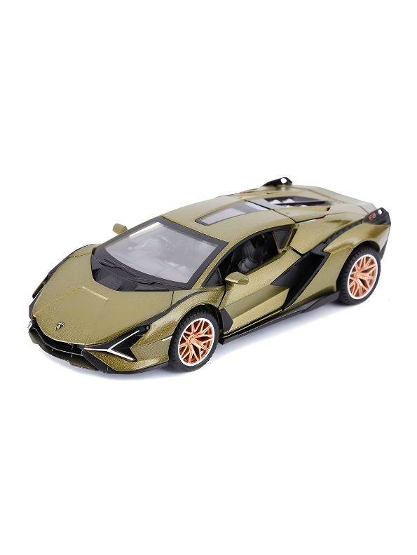 Lamborghini Aventador – Miletry Green Die-Cast Metal Pullback Toy Car – Premium Gift Toy for Kids & Collectors Scale 1:32 - TV4711.