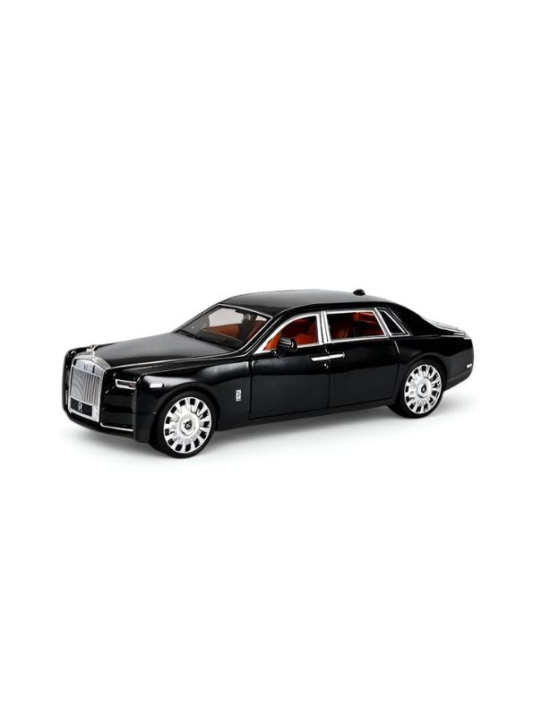 Black - Rolls Royce Phantom – Diecast Alloy Vintage Car | Metal Pull-Back Toy & Collectible Gift - Scale 1:20 - TV4914