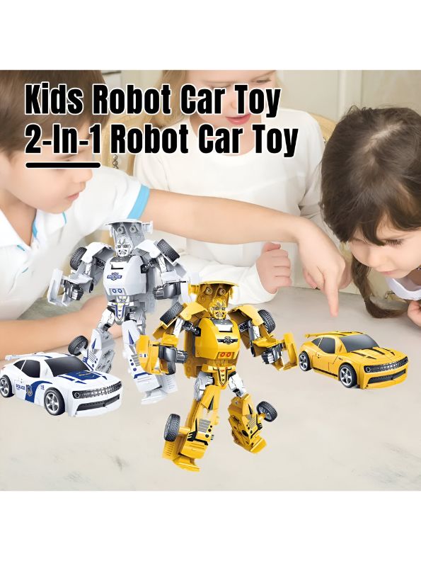 Transforming Police Robot Car Toy for Kids – Inertial Drive Action Vehicle | Deformation Model Toy For Kids.