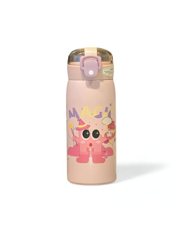 Milo 500ml Stainless Steel Kids Water Bottle – Cute Print, Leak-Proof & BPA-Free NOV11551.