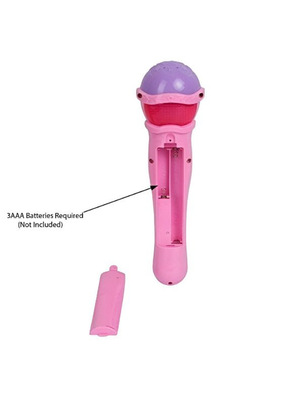 Pink - Musical Microphone Toy for Kids - Singing Mic with Lights & Sounds