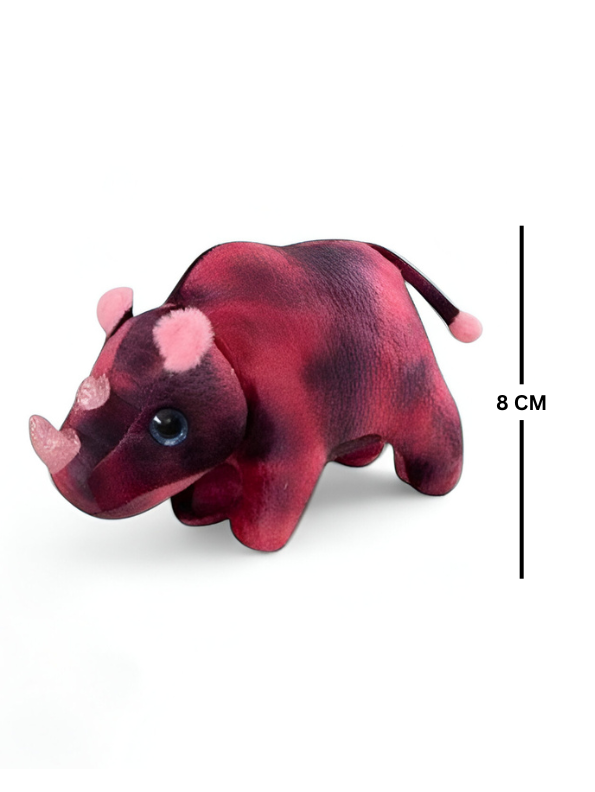 Pink - Plush Rhino Toy for Kids | Eco-Friendly Stuffed Animal | Soft & Cuddly Rhino Doll LMI14772