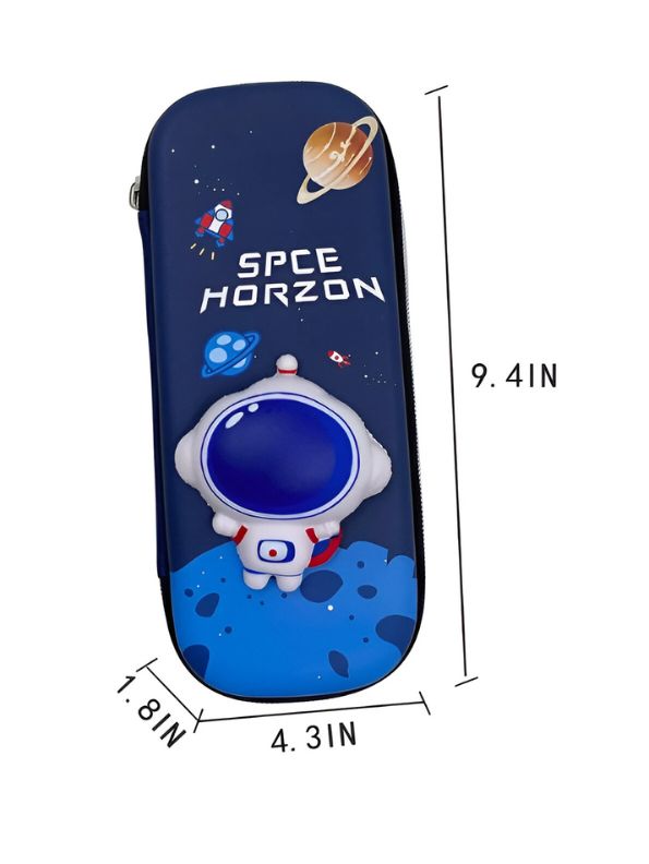 Multifunctional Astronaut Pencil Case for Boys & Girls | Space Theme Hardtop Pencil Box NOVGBT2405.
