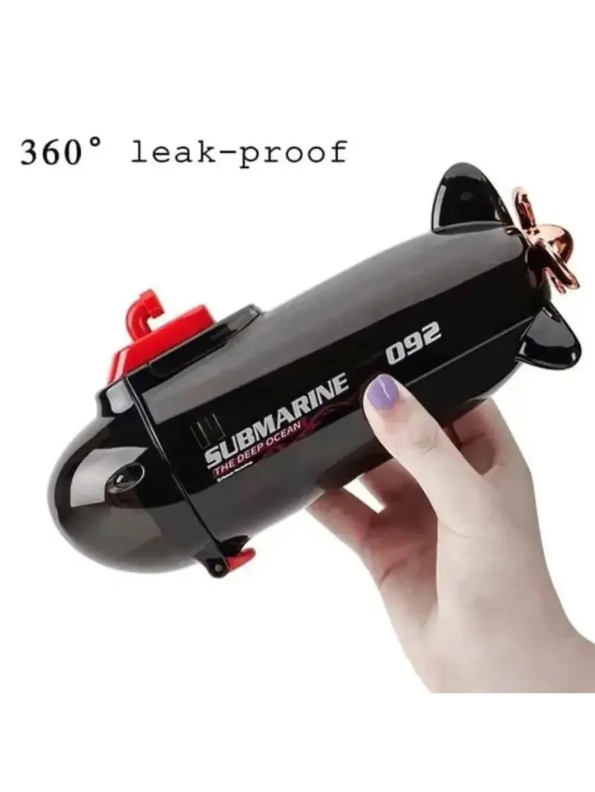 Kids Submarine Water Bottle | Leak-Proof Sipper with Straw | BPA-Free Fun Drinkware for School NOVGBT-TMY-4464