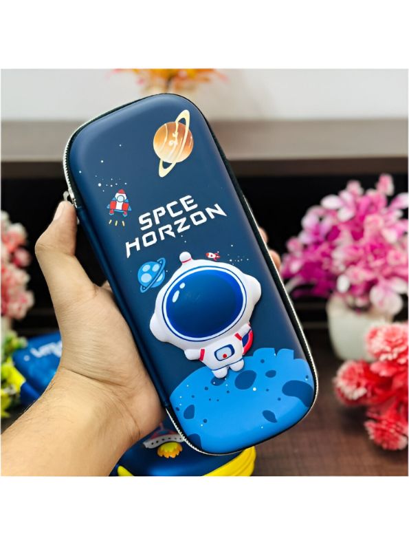 Multifunctional Astronaut Pencil Case for Boys & Girls | Space Theme Hardtop Pencil Box NOVGBT2405.