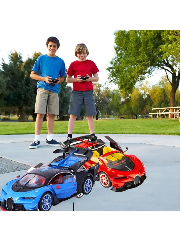 Bugatti Remote Control Car 1:16 Scale – High-Speed Racing RC Car with LED Headlights, Batteries Included, Stylish Design for Kids
