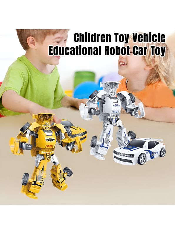 Transforming Police Robot Car Toy for Kids – Inertial Drive Action Vehicle | Deformation Model Toy For Kids.