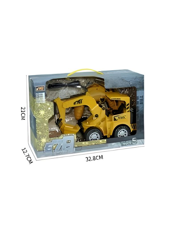 PowerDigger 5CH RC Excavator – LED-Lit Electric Construction Truck for Kids - MD1936.