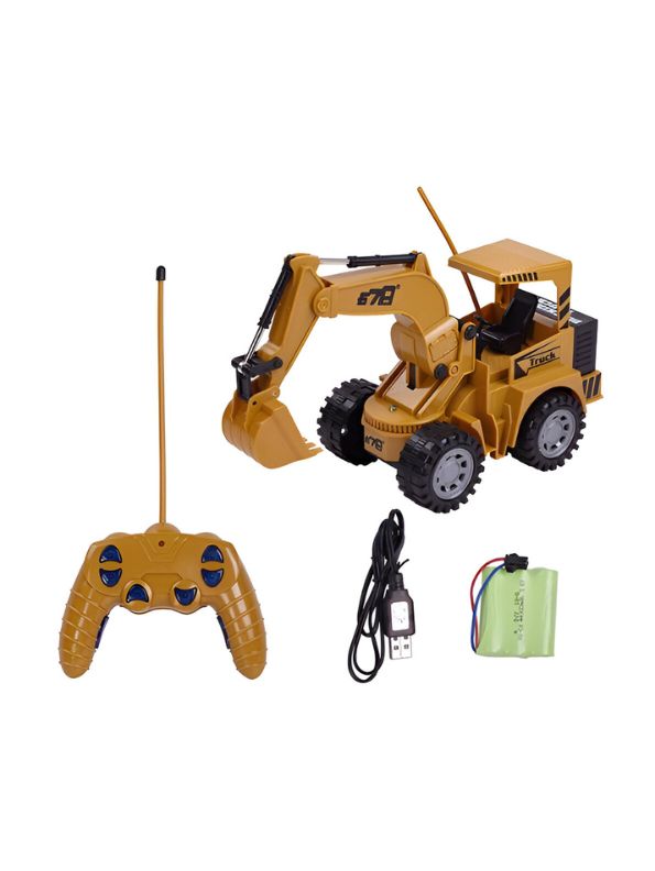 PowerDigger 5CH RC Excavator – LED-Lit Electric Construction Truck for Kids - MD1936.