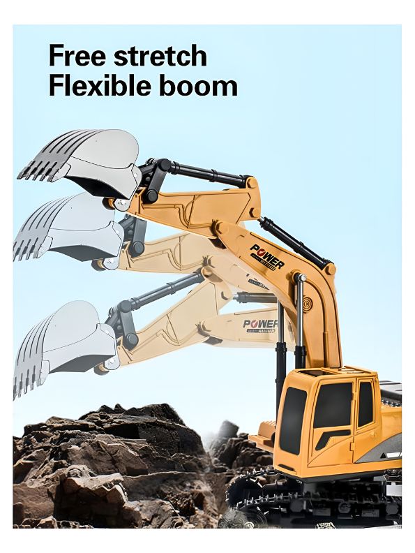 Heavy-Duty Remote Control Excavator – RC Construction Vehicle Toy with Advanced Technology, Perfect Gift for Kids - MD1876.