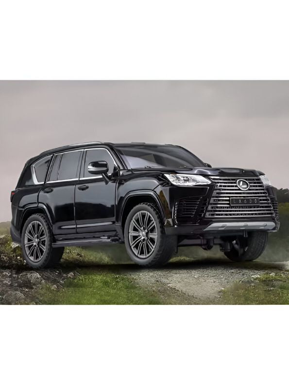 Black - Lexus LX 600 - Alloy Car Model | Pullback Diecast with Sound & Light | Perfect Gift for Kids & Car Enthusiasts - Scale - 1:18 - MD1786