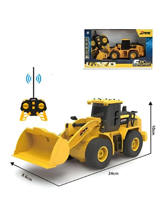 MegaBuild Bulldozer – 6-Channel Rechargeable Construction Truck with Realistic Lights, Sounds & Powerful Motor | Toy for Kids - MD113.