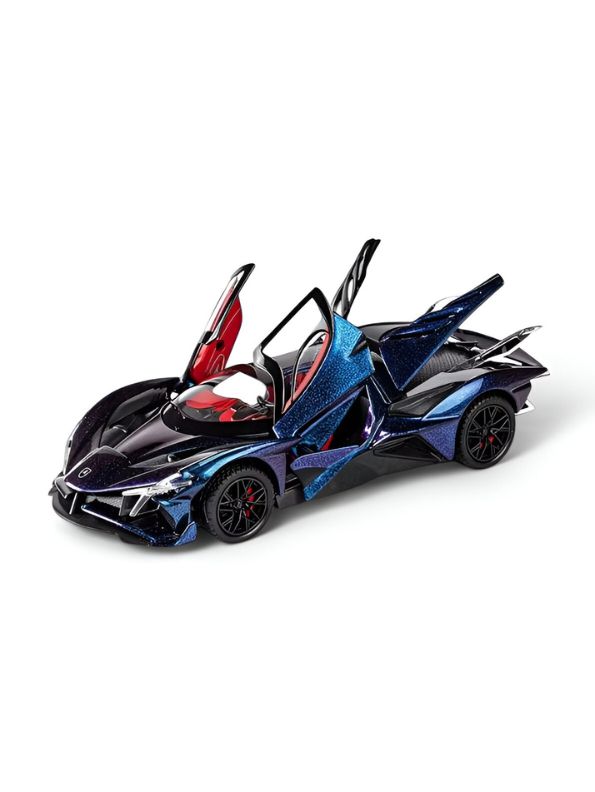 Apollo EVO - Pull Back Function with Realistic Sound & Bright LED Lights | Perfect Diecast Car for Kids & Collectors - Scale 1:24 LMI16445