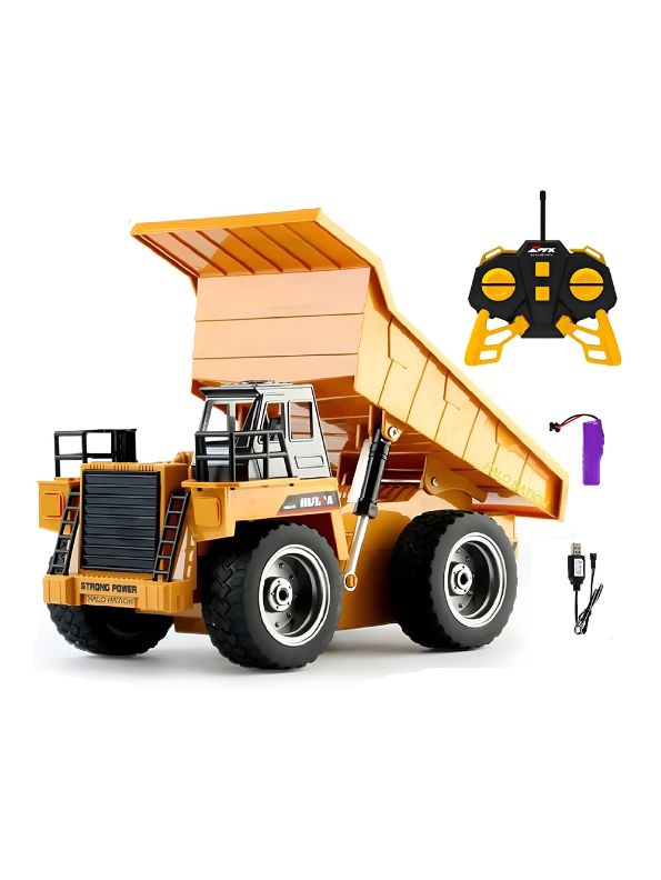 MudMonster X5 – Advanced 5-Channel Remote Control Dump Truck Toy for Kids with Realistic Features - MD1011.