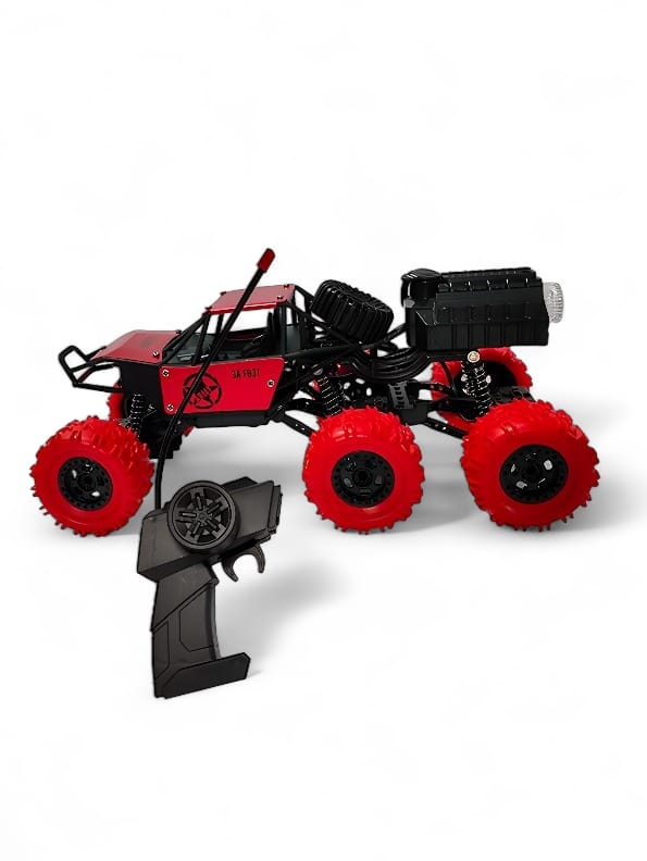 6 Wheels Stunt Car Toy For Kids - Red (L-183) - Toyloft