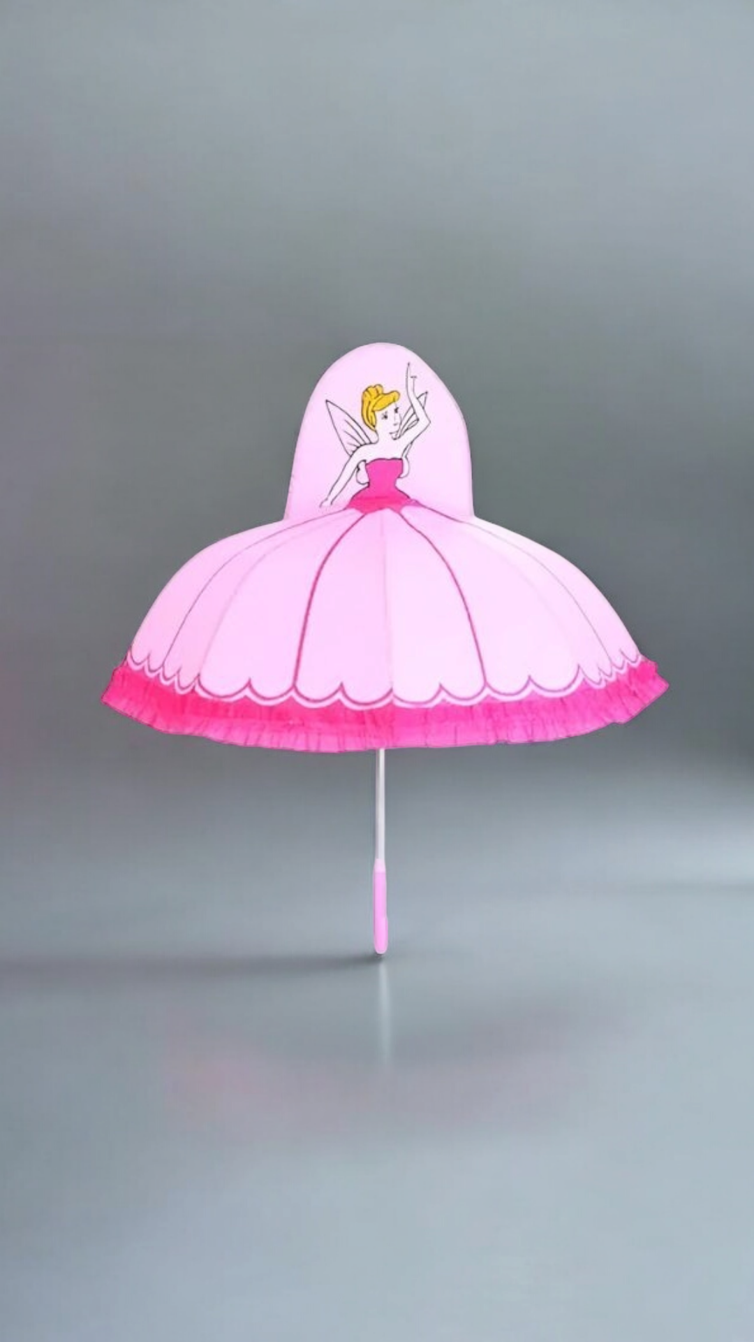 Princess Umbrella for Kids – Magical Design with Princess Doll on Top | Cute, Lightweight & Waterproof Rain Cover NOV6219.