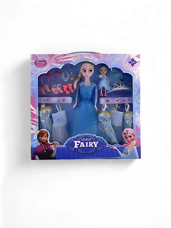 Frozen Doll Set - Princess Elsa Baby Doll with Dresses & Accessories (L-J-50) | Barbie-Inspired Frozen Dolls for Kids - Toyloft