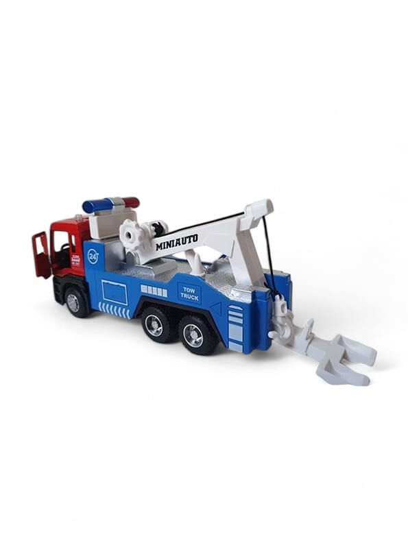 Towing Truck Toy For Kids - White (MS-S-24) - Toyloft