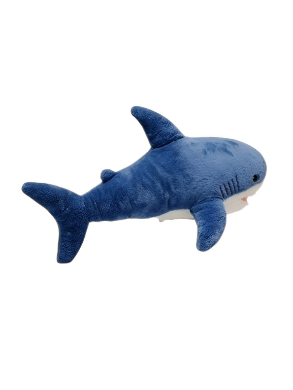 10-Inch Blue Shark Plush Toy – Realistic Soft Ocean Animal Toy ST14198.
