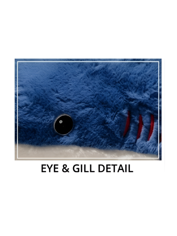 10-Inch Blue Shark Plush Toy – Realistic Soft Ocean Animal Toy ST14198.